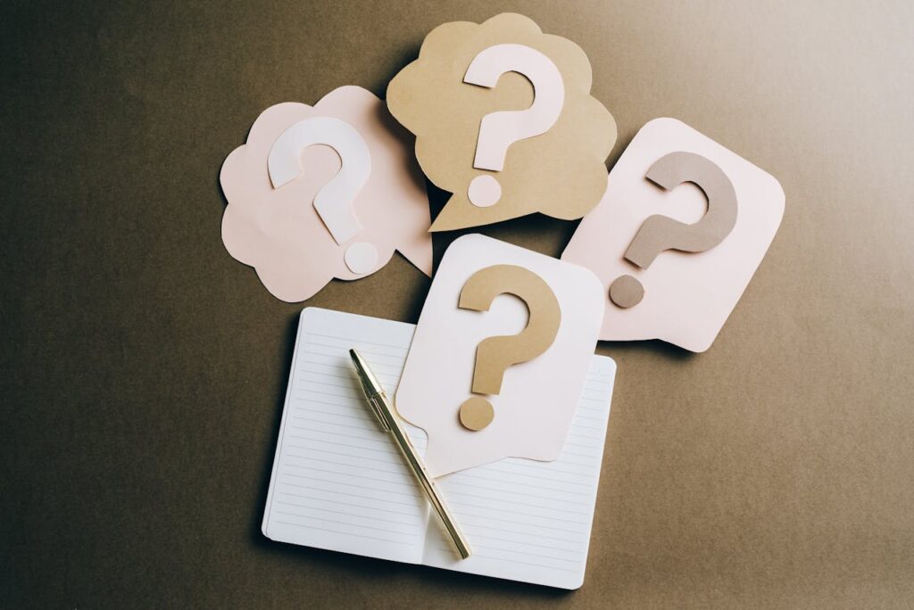 question mark wellness faq